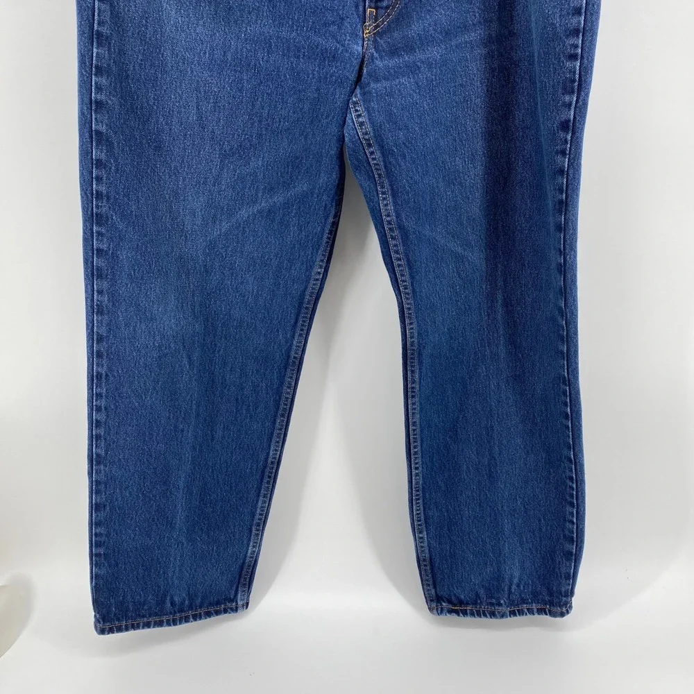 Levi Strauss 550 Relaxed Fit Mens 42 x 31 Denim Blue Jeans Dark Wash